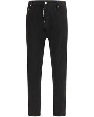 DSquared² Slim Twist Washed Jeans Cotton; Elastane - Black
