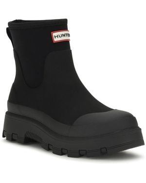 HUNTER Chelsea Booties Upper: Rubber; Sole: Rubber Boot - Black