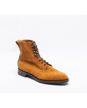 Edward Green Galway Suede Dainite Sole - Brown