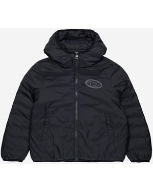 DIESEL Hooded Nylon Jacket Polyamide (Nylon) - Black