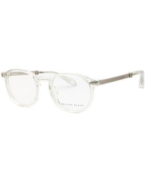 Philipp Plein Eyeglasses Round Full Rim, Shiny Crystal Frame And Clear Demo Lenses Lens Vpp057M0880 - Multicolour