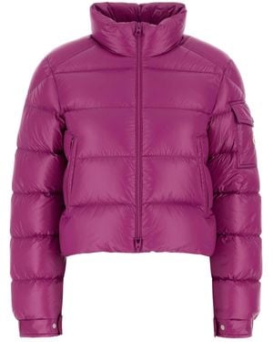 Moncler Fuchsia Nylon Petra Down Jacket - Pink