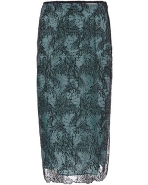Semicouture Skirt Camilla Ramage Lace Polyester - Green