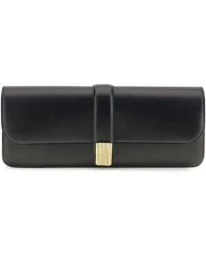 KHAITE Blake Clutch Calf Leather Bos Taurus Clutches - White