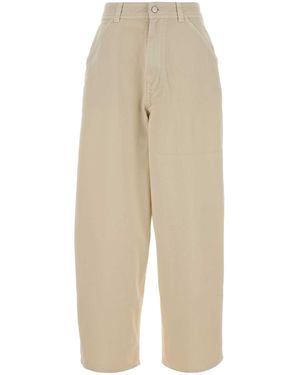 Lemaire Sand Denim Wide-Leg Jeans - Natural