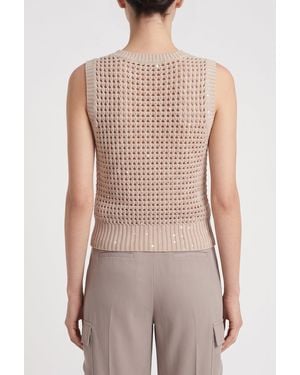 Brunello Cucinelli Openwork Knit Jumper Clothing - Natural
