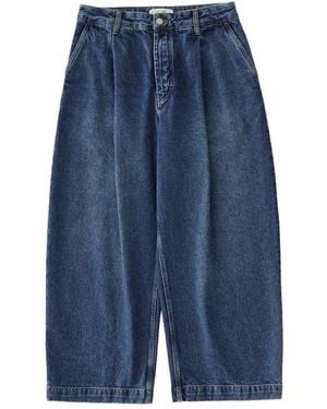 Studio Nicholson Puch Pleat Jeans - Blue