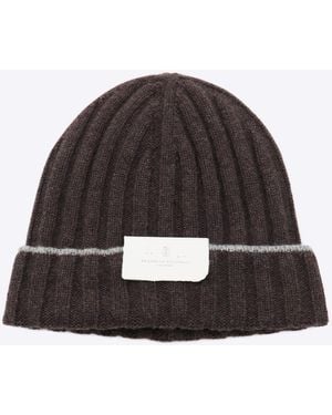 Brunello Cucinelli Cashmere Hat - Brown
