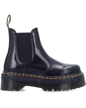 Dr. Martens 2976 Quad Leather Chelsea Boots - Blue