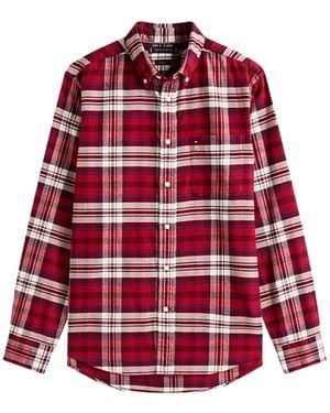 Tommy Hilfiger Checked Flannel Shirt - Red