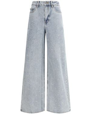 Self-Portrait Bow Diamond Jeans - Blue