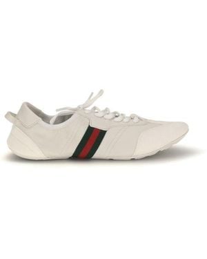 Gucci Calf Leather Bos Taurus Low Top Trainers - White