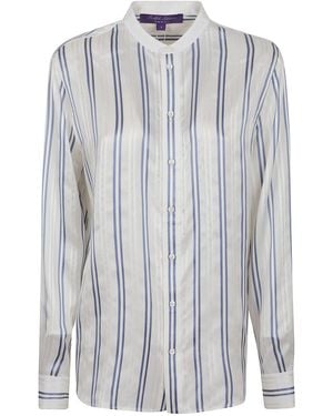 Ralph Lauren Imann-Long Sleeve-Button Front Shirt - Blue