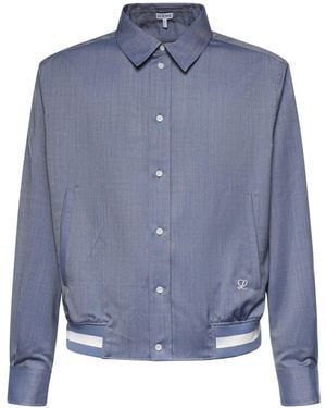 Loewe Jackets Wool - Blue