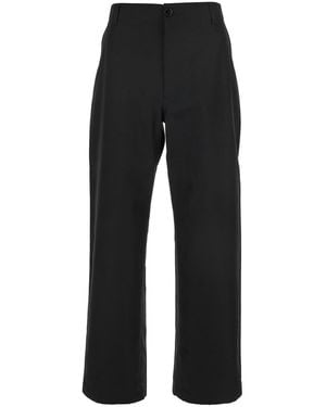 Gucci Pants With Belt Loops And Web Detail On The Rear - Black