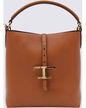Tod's Leather Top Handle Bag - Brown