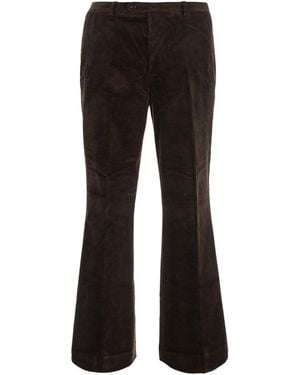 Tonywack Flared Corduroy Pants Cotton - Black