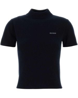 Miu Miu Midnight Cashmere Sweater - Black