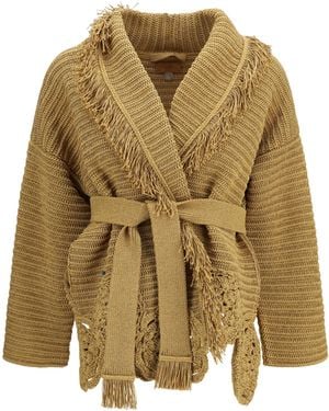Alanui Island Memories Cardigan Polyester; Cotton - Metallic