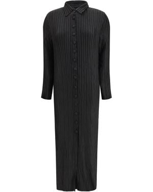 GONGDID DESIGN Long Wave Dress Polyester - Black