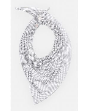 Rabanne Scarfs Aluminium - White