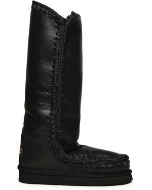 Mou Boots Double Face Sheepskin - Black