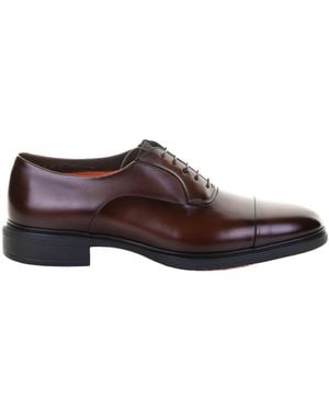 Santoni Flat Shoes - Brown