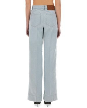 Victoria Beckham Jeans Alina Cotton - Blue