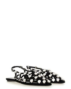The Attico Dancer Grid Shoe - White