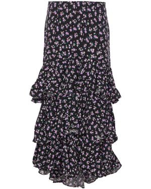 Essentiel Antwerp Ilana Tiered Ruffle Skirt - Blue