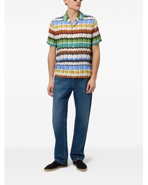 Missoni Shirt Zigzag Viscose - Blue