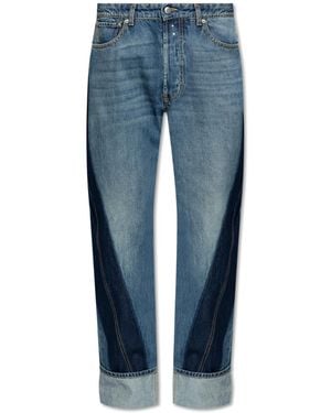 Alexander McQueen Jeans With Logo - Blue