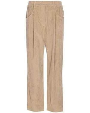 Brunello Cucinelli Baggy Trousers - Natural
