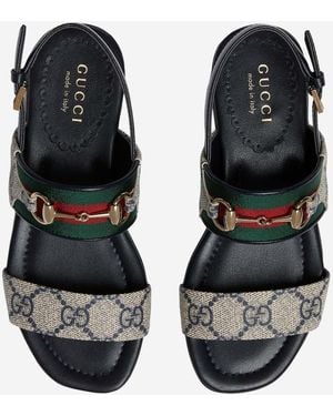 Gucci Sandals Fabric - Black
