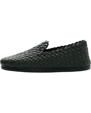 Bottega Veneta Nappa Intrecciato Loafers - Black