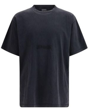 Balenciaga Cotton T-Shirt - Blue