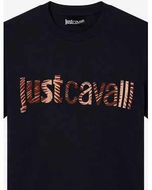 Just Cavalli T-Shirt Cotton T-Shirts - Blue