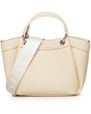 Armani Collezioni Wave S Handbag - Natural