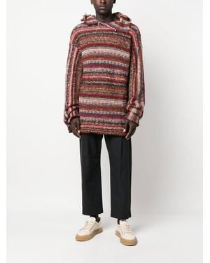 VITELLI Knitted Hoodie - Red