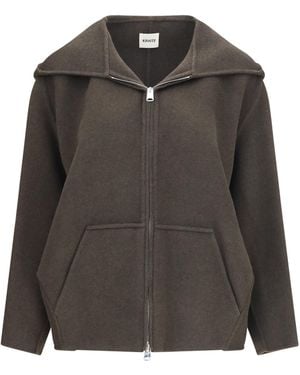 KHAITE Dolem Jacket Merino Wool Ovis Aries - Grey