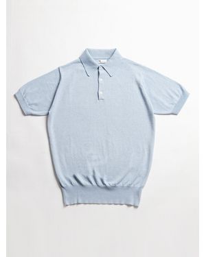 Doppiaa Aamendola Cotton Polo Shirt Sweatshirts & Poloshirts - Blue