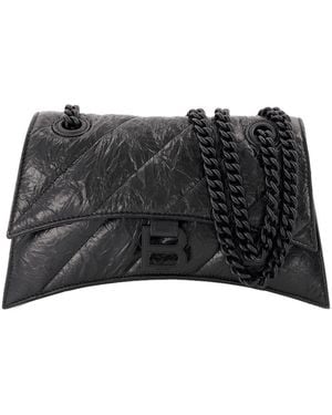 Balenciaga Crush Chain S Hobo Bag - Black