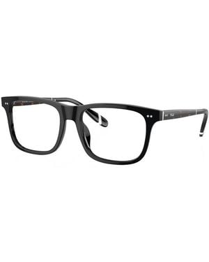 Polo Ralph Lauren Eyeglasses Rectangle Full Rim, Shiny Frame And Clear Demo Lenses Lens Ph2270U5001 Sunglasses - Black