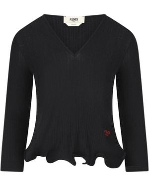 Fendi T-Shirts And Polos - Black
