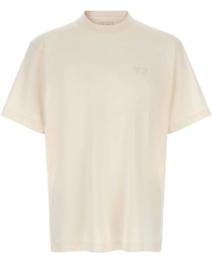 Y-3 Pure Cotton Jersey T-Shirt - White
