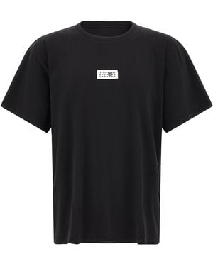 MM6 by Maison Margiela Cotton T-Shirt - Black