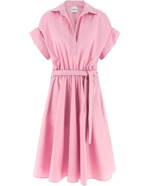 Nude Chemisier Dress - Pink