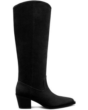 Stuart Weitzman Stuart Weitzman Suede Knee-High Boot - Black