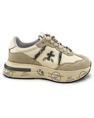 Premiata Leather Sneakers - White