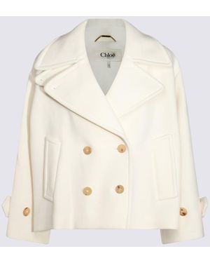 Chloé Wool Coat - Natural